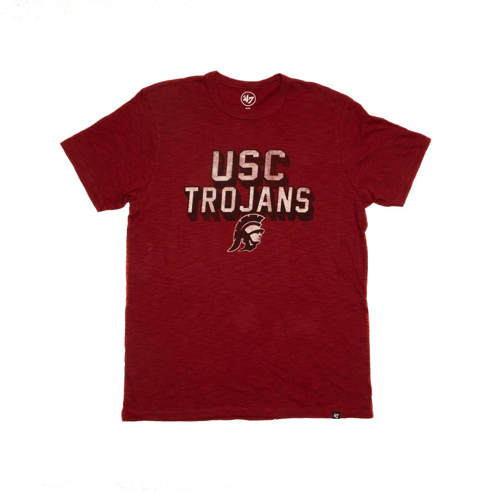 USC Trojan Team Trojan Cardinal Large Oversized Gold SC Interlock